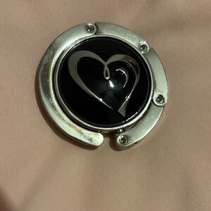 Cute Purse Table Hanger with a Heart